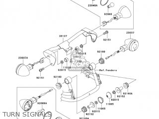 TURN SIGNALS - VN800E6F VULCAN 800 DRIFTER 2006 USA CALIFORNIA