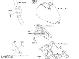 LABELS - VN800E6F VULCAN 800 DRIFTER 2006 USA CALIFORNIA