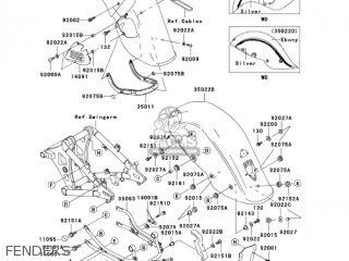 FENDERS - VN800E6F VULCAN 800 DRIFTER 2006 USA CALIFORNIA