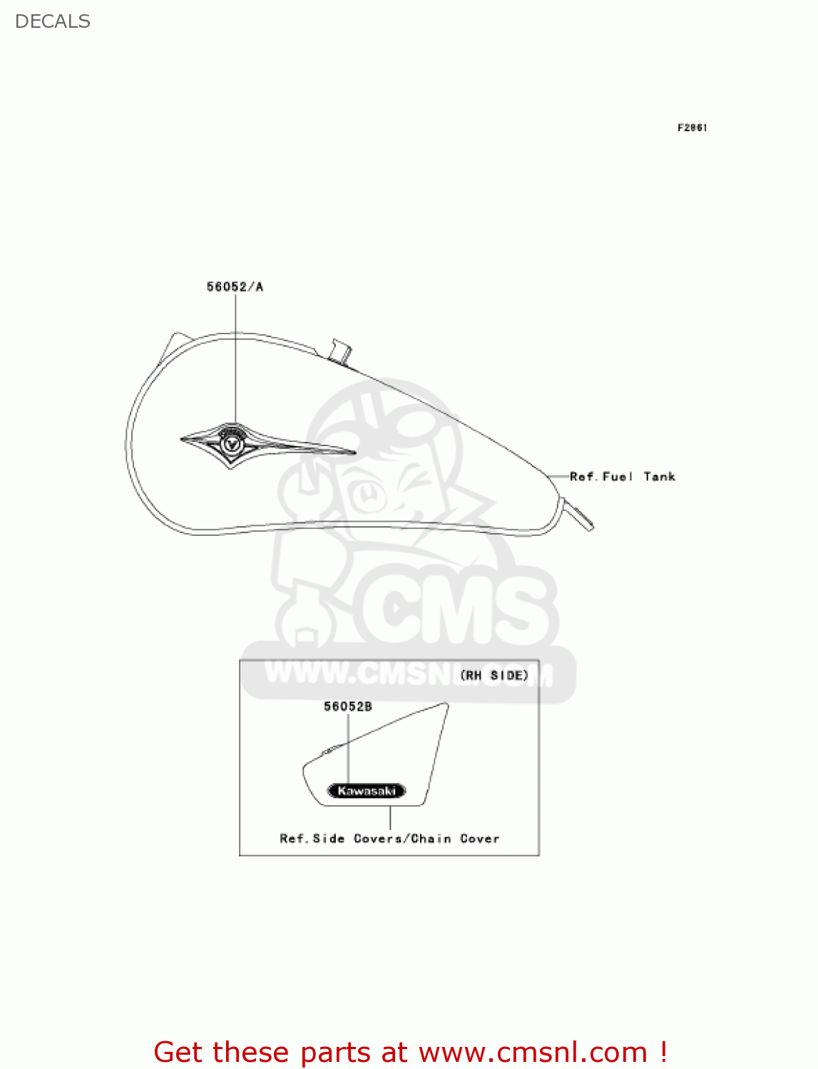 DECALS VN900B6F VULCAN 900 CLASSIC 2006 USA CALIFORNIA CANADA