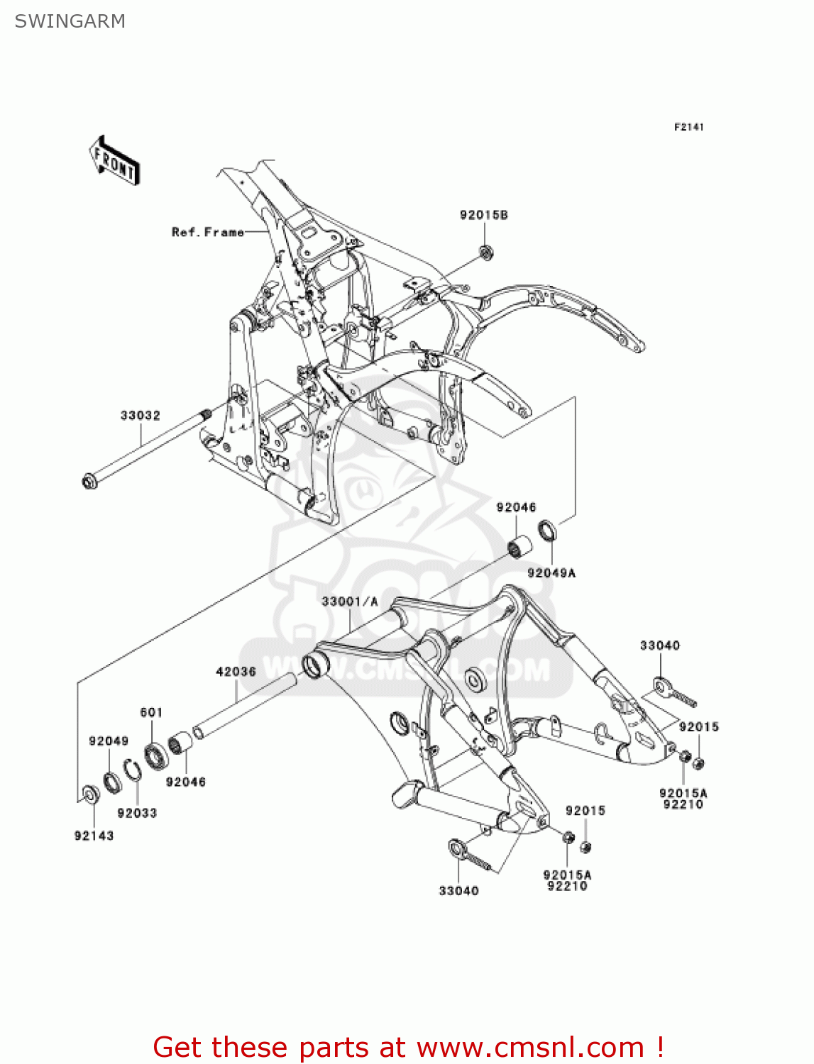 SWINGARM VN900B6F VULCAN 900 CLASSIC 2006 USA CALIFORNIA CANADA