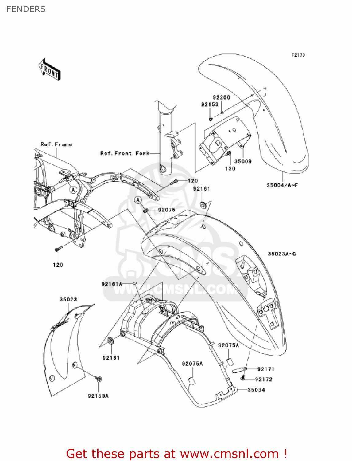 FENDERS VN900B6F VULCAN 900 CLASSIC 2006 USA CALIFORNIA CANADA