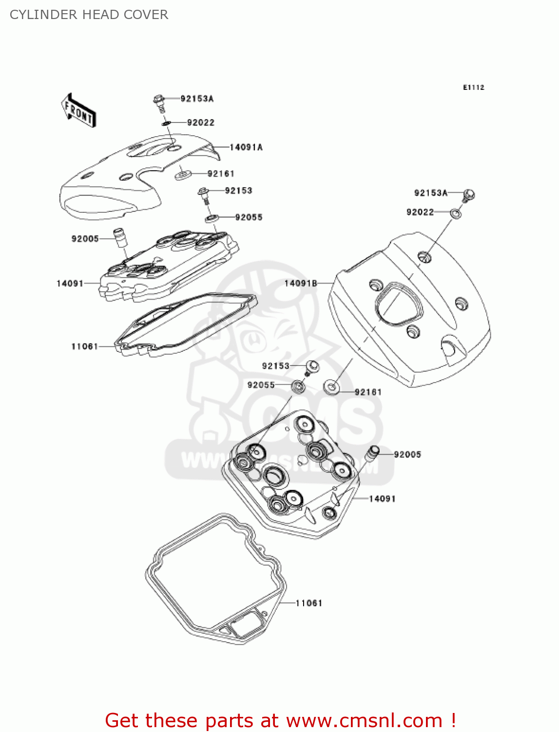 CYLINDER HEAD COVER VN900B6F VULCAN 900 CLASSIC 2006 USA CALIFORNIA CANADA