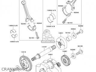 CRANKSHAFT - VN900B6F VULCAN 900 CLASSIC 2006 USA CALIFORNIA CANADA