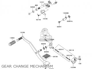 GEAR CHANGE MECHANISM - VN900B6F VULCAN 900 CLASSIC 2006 USA CALIFORNIA CANADA