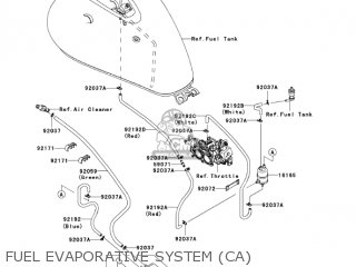 FUEL EVAPORATIVE SYSTEM (CA) - VN900B6F VULCAN 900 CLASSIC 2006 USA CALIFORNIA CANADA
