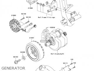 GENERATOR - VN900B6F VULCAN 900 CLASSIC 2006 USA CALIFORNIA CANADA