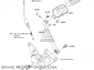 BRAKE PEDAL/TORQUE LINK - VN900B6F VULCAN 900 CLASSIC 2006 USA CALIFORNIA CANADA