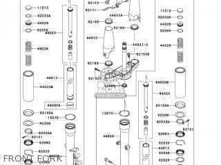 FRONT FORK - VN900B6F VULCAN 900 CLASSIC 2006 USA CALIFORNIA CANADA