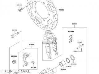 FRONT BRAKE - VN900B6F VULCAN 900 CLASSIC 2006 USA CALIFORNIA CANADA