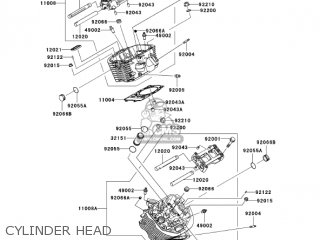 CYLINDER HEAD - VN900B6F VULCAN 900 CLASSIC 2006 USA CALIFORNIA CANADA