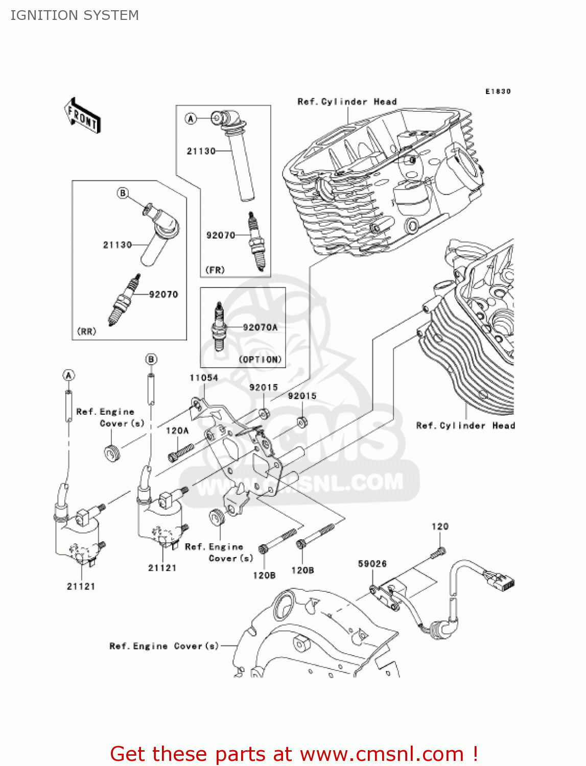 IGNITION SYSTEM VN900B7F VULCAN 900 CLASSIC 2007 USA CALIFORNIA CANADA