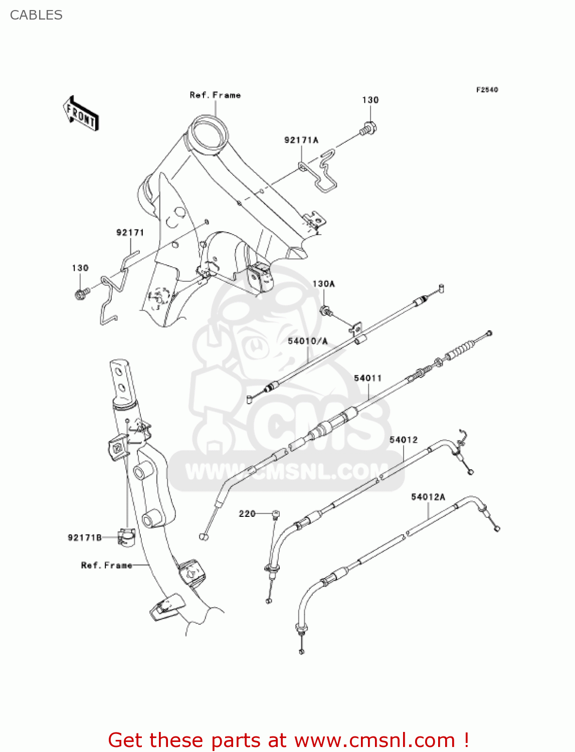 CABLES VN900B7F VULCAN 900 CLASSIC 2007 USA CALIFORNIA CANADA
