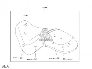 SEAT - VN900B7F VULCAN 900 CLASSIC 2007 USA CALIFORNIA CANADA