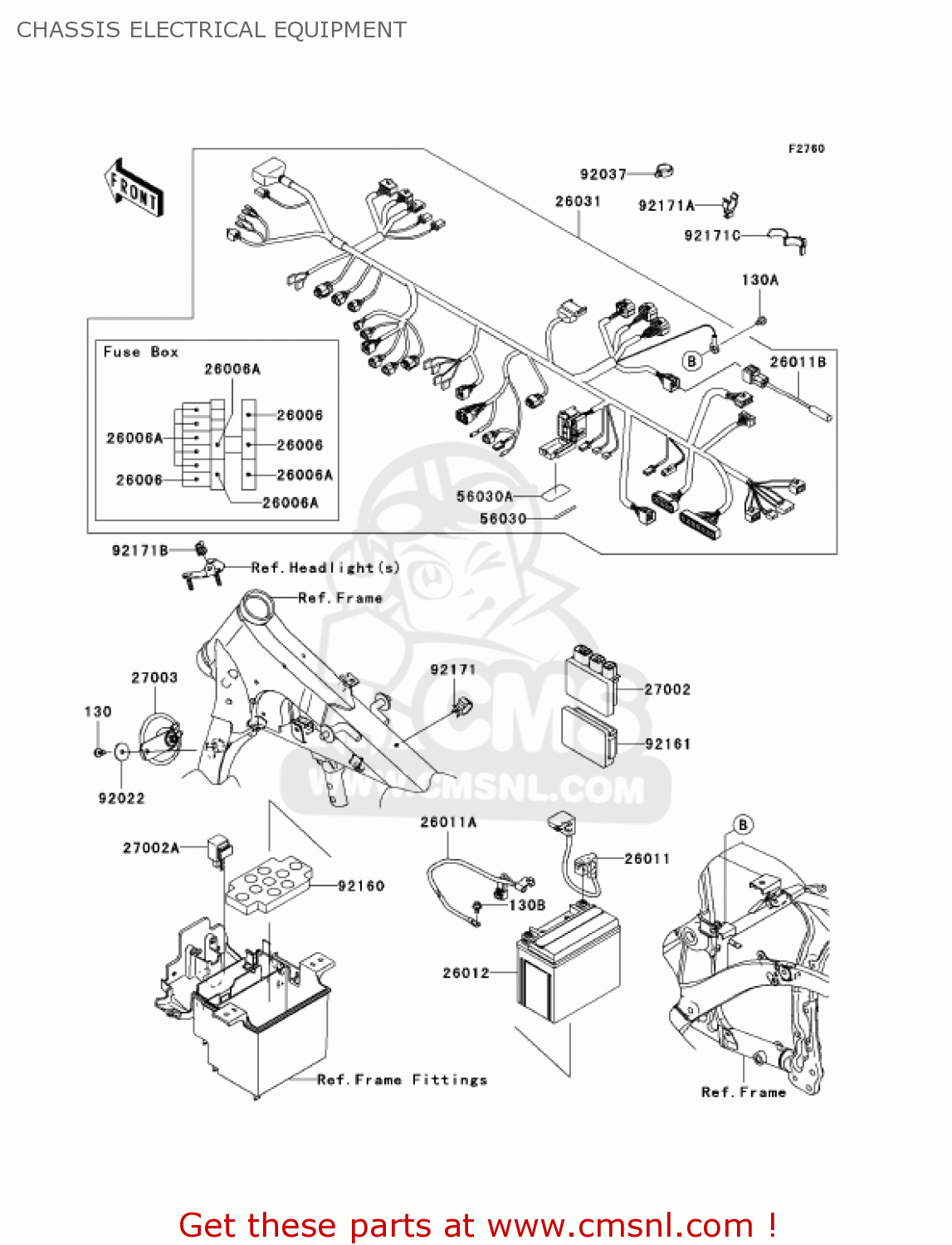 CHASSIS ELECTRICAL EQUIPMENT VN900C7F VULCAN 900 CUSTOM 2007 USA CALIFORNIA CANADA