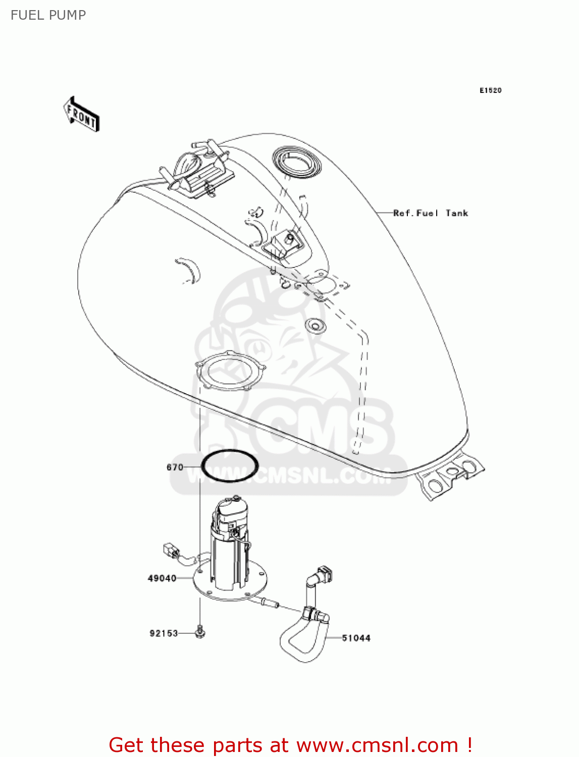 FUEL PUMP VN900C7F VULCAN 900 CUSTOM 2007 USA CALIFORNIA CANADA