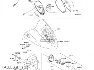 TAILLIGHT(S) - VN900C7F VULCAN 900 CUSTOM 2007 USA CALIFORNIA CANADA