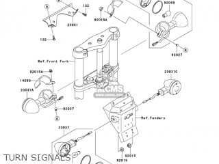 TURN SIGNALS - VN900C7F VULCAN 900 CUSTOM 2007 USA CALIFORNIA CANADA
