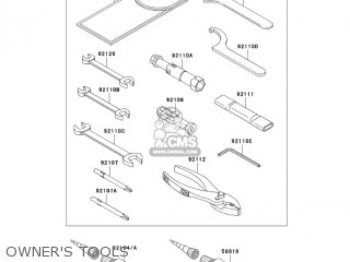 OWNER'S TOOLS - VN900C7F VULCAN 900 CUSTOM 2007 USA CALIFORNIA CANADA