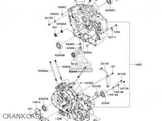 CRANKCASE - VN900C7F VULCAN 900 CUSTOM 2007 USA CALIFORNIA CANADA