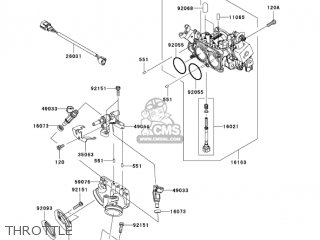 THROTTLE - VN900C7F VULCAN 900 CUSTOM 2007 USA CALIFORNIA CANADA