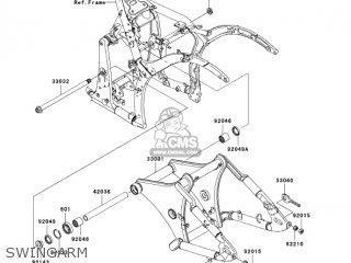 SWINGARM - VN900C7F VULCAN 900 CUSTOM 2007 USA CALIFORNIA CANADA