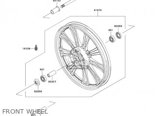 FRONT WHEEL - VN900C7F VULCAN 900 CUSTOM 2007 USA CALIFORNIA CANADA