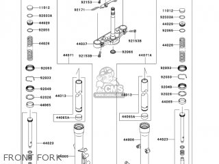 FRONT FORK - VN900C7F VULCAN 900 CUSTOM 2007 USA CALIFORNIA CANADA