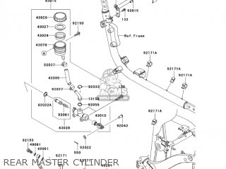 REAR MASTER CYLINDER - VN900C7F VULCAN 900 CUSTOM 2007 USA CALIFORNIA CANADA
