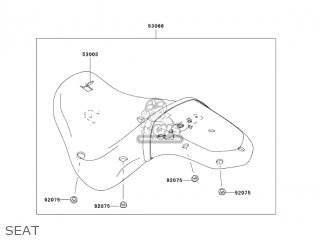 SEAT - VN900C7F VULCAN 900 CUSTOM 2007 USA CALIFORNIA CANADA
