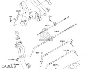 CABLES - VN900C7F VULCAN 900 CUSTOM 2007 USA CALIFORNIA CANADA