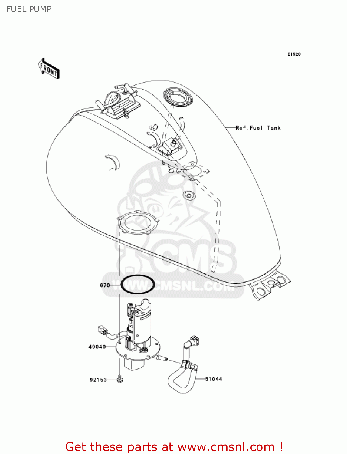 FUEL PUMP VN900D6F VULCAN 900 CLASSIC 2006 USA CALIFORNIA CANADA / LT