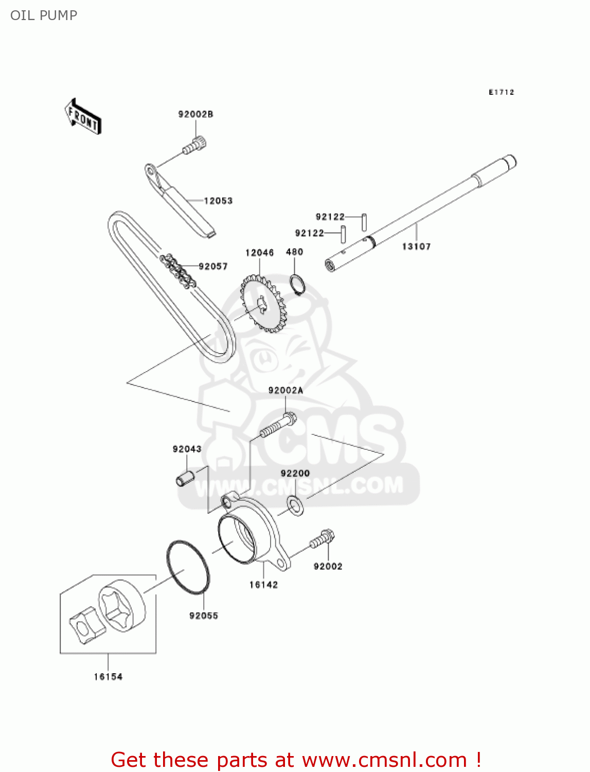 OIL PUMP VN900D6F VULCAN 900 CLASSIC 2006 USA CALIFORNIA CANADA / LT