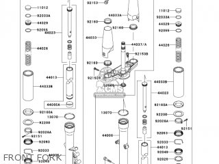 FRONT FORK - VN900D6F VULCAN 900 CLASSIC 2006 USA CALIFORNIA CANADA / LT