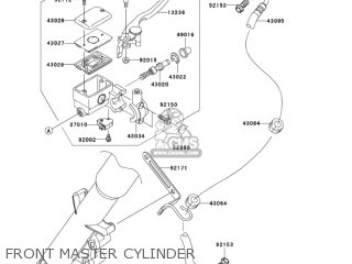 FRONT MASTER CYLINDER - VN900D7F VULCAN 900 CLASSIC 2007 USA CALIFORNIA CANADA / LT