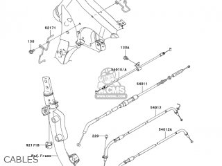 CABLES - VN900D7F VULCAN 900 CLASSIC 2007 USA CALIFORNIA CANADA / LT