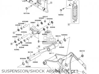 SUSPENSION/SHOCK ABSORBER - VN900D7F VULCAN 900 CLASSIC 2007 USA CALIFORNIA CANADA / LT