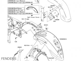 FENDERS - VN900D7F VULCAN 900 CLASSIC 2007 USA CALIFORNIA CANADA / LT