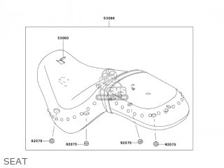 SEAT - VN900D7F VULCAN 900 CLASSIC 2007 USA CALIFORNIA CANADA / LT