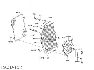 RADIATOR - VN900D7F VULCAN 900 CLASSIC 2007 USA CALIFORNIA CANADA / LT