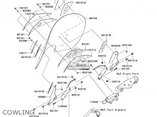 COWLING - VN900D7F VULCAN 900 CLASSIC 2007 USA CALIFORNIA CANADA / LT