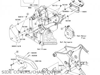 SIDE COVERS/CHAIN COVER - VN900D7F VULCAN 900 CLASSIC 2007 USA CALIFORNIA CANADA / LT