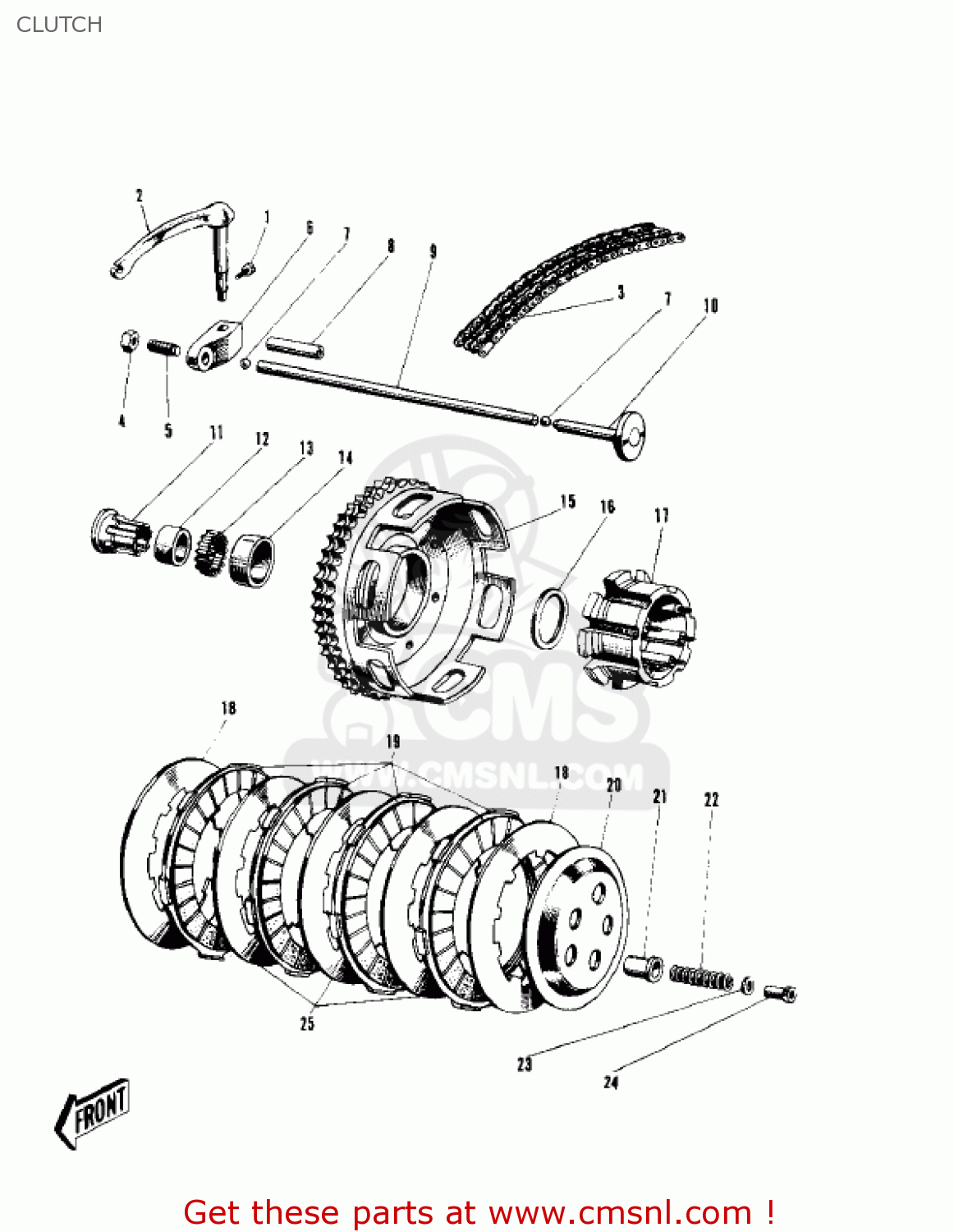 CLUTCH W1 1966 USA CANADA