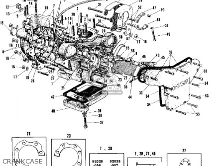 CRANKCASE - W1 1966 USA CANADA