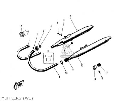MUFFLERS (W1) - W1 1966 USA CANADA