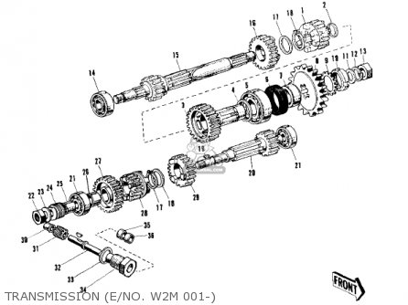 TRANSMISSION (E/NO. W2M 001-) - W1 1967 USA CANADA