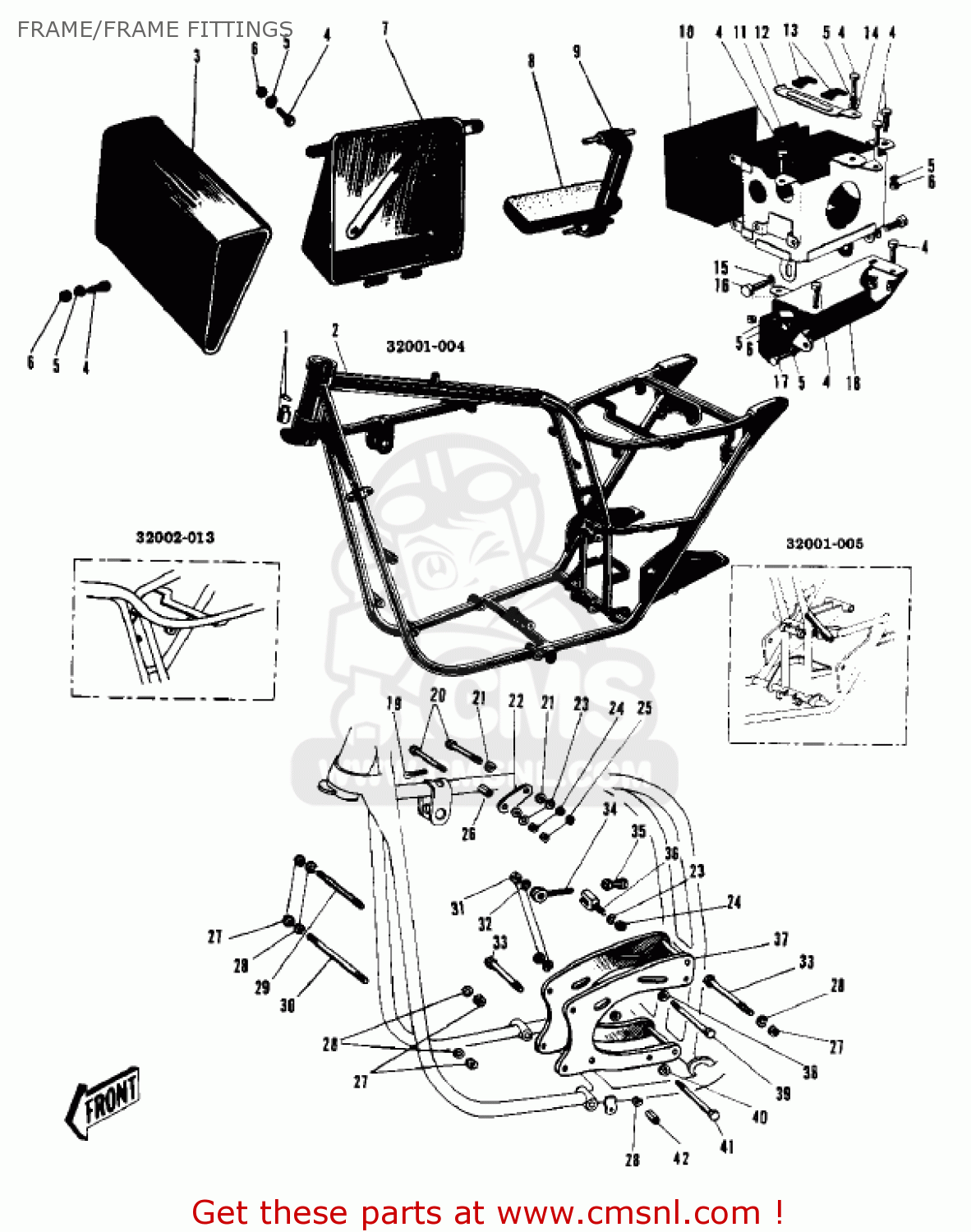 FRAME/FRAME FITTINGS W1SS 1968 USA CANADA