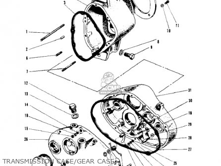 TRANSMISSION CASE/GEAR CASE - W1SS 1968 USA CANADA