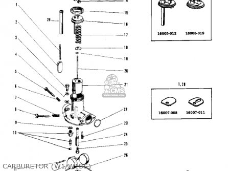 CARBURETOR (W1/W1SS) - W1SS 1969 USA CANADA