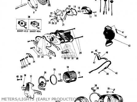 METERS/LIGHTS (EARLY PRODUCTION) - W1SS 1969 USA CANADA